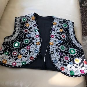 afghan kuchi mirror vest